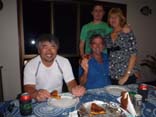 テリー宅での夕食　5KB
