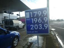 ガソリンスタンド価格表　9KB